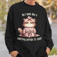 Katze Kein Morgenmensch Sweatshirt Geschenke für Ihn