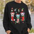 Kawaii Axolotl Christmas Stocking Kid Youth N Pajamas Pjs Sweatshirt Gifts for Him