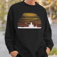 Kayak Bass Fishing Kayaking Angler Fisherman Sunset Sweatshirt Gifts for Him
