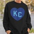 Kc Heart Kc Kansas City Kc Love Kc Powder Blue Kc 2-Letter Sweatshirt Gifts for Him