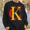 Kc Kansas City Red Yellow & Black Kc Classic Kc Initials Sweatshirt Gifts for Him