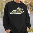 Kentucky Home Hunting Camo Map Sweatshirt Gifts for Him