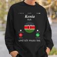 Kenya Ruft Und Ich Muss Los Kenya Flag Sweatshirt Geschenke für Ihn