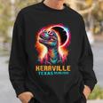 Kerrville Texas Total Solar Eclipse 2024Rex Dinosaur Sweatshirt Gifts for Him
