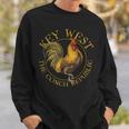 Key West Florida Vintage Rooster Souvenir Sweatshirt Gifts for Him