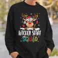 Kitchen Staff Squad Reindeer Lunch Lady Christmas Sweatshirt Gifts for Him
