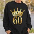 Krone Nummer 60 Antik Goldgelb 60 Geburtstag Sweatshirt Geschenke für Ihn