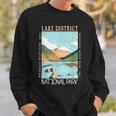 Lake District National Park England Distressed Vintage Sweatshirt Gifts for Him