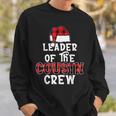 Leader Of The Cousin Crew Pajamas Xmas Buffalo Plaid Sweatshirt Gifts for Him