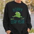 Leap Year February 29 Birthday Cute Frog Happy Leap Day Sweatshirt Gifts for Him