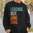 Legende Seit Juni 2006 18 Jahre Sweatshirt Geschenke für Ihn