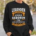 Legenden 1993 Geboren Geschenk Jahrgang 31 Geburtstag Sweatshirt Geschenke für Ihn