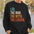 Leo The Man The Myth The Legend First Name Leo Sweatshirt Gifts for Him