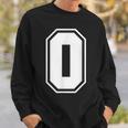 Letter O Number 0 Zero Alphabet Monogram Spelling Counting Sweatshirt Gifts for Him