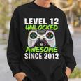 Level 12 Unlocked Awesome Since 2012 12Th Birthday Boys Sweatshirt Gifts for Him