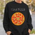 Liebe zur Pizza Grafik Sweatshirt, Unisex mit Pizza-Motiv Geschenke für Ihn