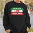 Life Freedom Vintage Distressed Free Iran Sweatshirt Gifts for Him