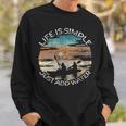 Life Is Simple Just Add Water Kayaking Kayaks Kayak Paddling Sweatshirt Gifts for Him