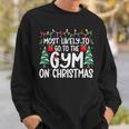 Most Likely Go To The Gym On Christmas Family Matching Xmas Sweatshirt Gifts for Him