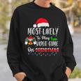 Most Likely To Play Video Game On Christmas Santa Gaming Sweatshirt Gifts for Him