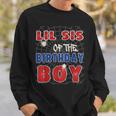 Lil Sis Of The Birthday Boy Costume Spider Web Birthday Sweatshirt Gifts for Him