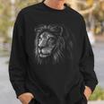 Lion Apparel Hand Drawing Game Day Vintage Detroit Sweatshirt Gifts for Him