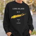 Long Island Ny Born & Raised Sweatshirt Gifts for Him
