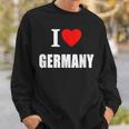 I Love Germany Deutschland Sunshine German Summer Holiday Sweatshirt Geschenke für Ihn