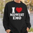 I Love Midwest Emo Sweatshirt Gifts for Him