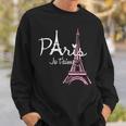 I Love Paris Eiffel Tower France French Souvenir Sweatshirt Gifts for Him