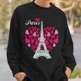 Love Paris Heart Eiffel Tower Souvenir France French Love Sweatshirt Gifts for Him