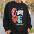 Love Postal Worker Life Leopard Heart Valentine's Day Sweatshirt Gifts for Him