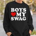 Love My Swag Boys Heart Hip HopSweatshirt Geschenke für Ihn