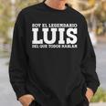 Luis Nombre Gracioso Diciendo Luis Camisa de entrenamiento Regalos para él