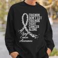 Lung Cancer Awareness Friends Fighter Support Sweatshirt Gifts for Him
