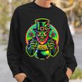 Lurking Leprechaun Lore St Patrick's Day Horror Sweatshirt Gifts for Him