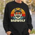 Lustige Geschenkeidee Papa Dadatertagater Wolf Dadwolf Sweatshirt Geschenke für Ihn