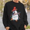 Lustiger Pinguin Weihnachten Dabbing Black Sweatshirt Geschenke für Ihn