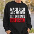 Mach Dich Aus Meiner Leitung Du Pörne Ritter Meme Sweatshirt, Witziges Meme-Sweatshirt Geschenke für Ihn