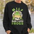 Man Ich Liebe Frogs MILF Frog Sweatshirt Geschenke für Ihn