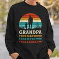 The Man The Myth The Legend Fun Sayings Father's Day Grandpa Sweatshirt Gifts for Him