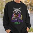 Mardi Gras 2024 Bead Party Street Parade Cute Raccoon Sweatshirt Gifts for Him