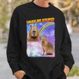 I May Be Stupid Internet Meme Sweatshirt Gifts for Him