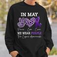 In May We Wear Purple Lupus Awareness Ribbon Purple Lupus Sweatshirt Gifts for Him