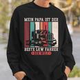 Mein Papa Ist Der Beste Lkw Driver Der Welt Papa Retro Sweatshirt Geschenke für Ihn