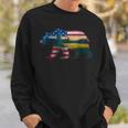 Memorial Day 4Th Of July Flag Usa Bear Fathers Day Sweatshirt Gifts for Him