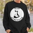 Men's Dad Strength Biceps Black And White Sweatshirt Gifts for Him