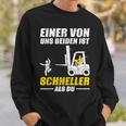 Men's Forklift Driver Lagerist Forklift Lager Worker Black S Sweatshirt Geschenke für Ihn