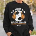 Men's Richtig Cool Football Trainer Black S Sweatshirt Geschenke für Ihn