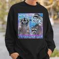 Mentally Sick Physically Thicc Raccoon Meme Sweatshirt Gifts for Him